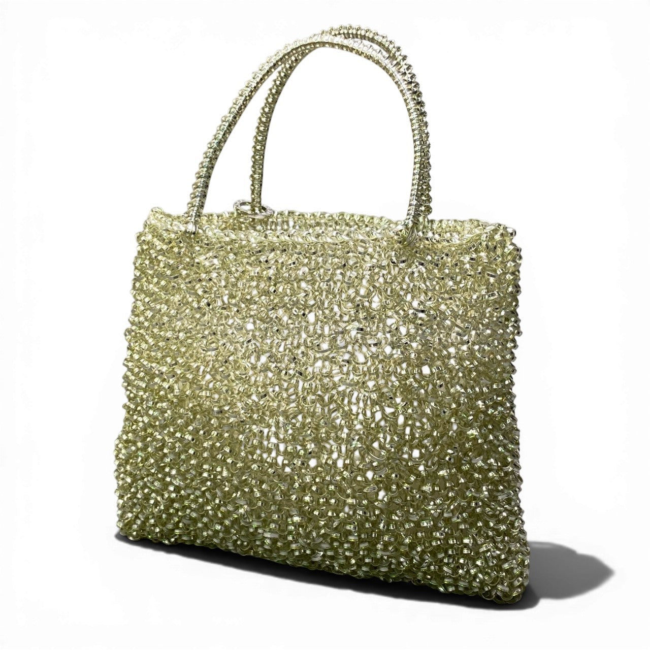 ac21 ANTEPRIMA アンテプリマ ワイヤー ハンドバッグ シルバー スクエア カバン 鞄 Wire Bag 保存袋有t18r