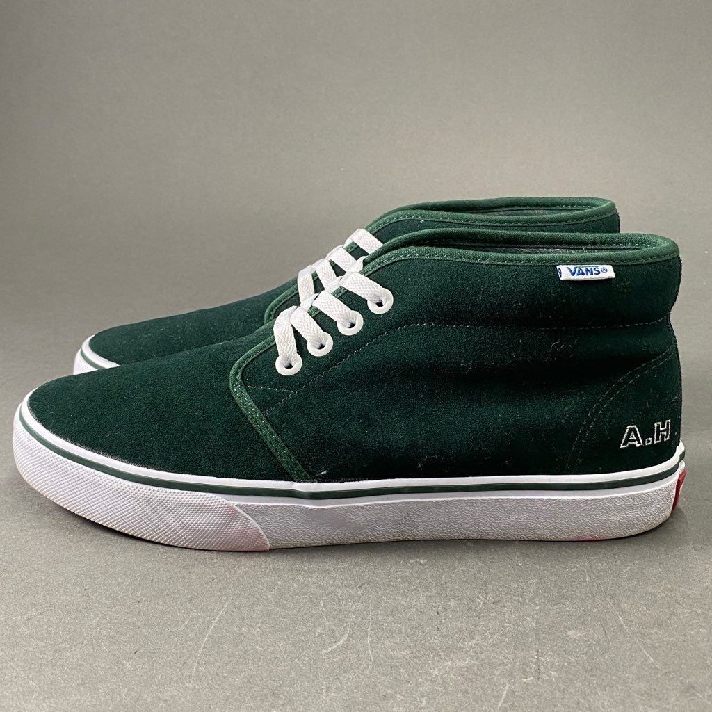 9f9 VANS ヴァンズ × A.H 長谷川昭雄 CHUKKA チャッカスニーカー V49CF AH 28cm グリーン シューズ 箱付き