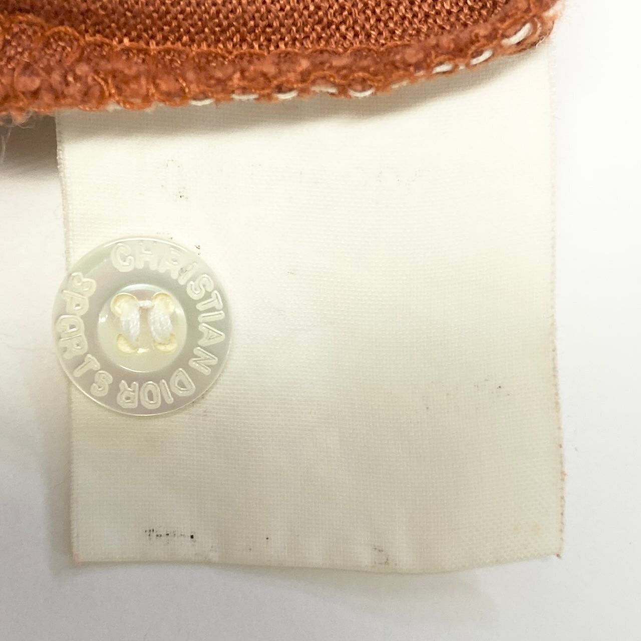 84c19 Christian Dior クリスチャンディオール Vintage 半袖ポロシャツ ブランドロゴ刺繍 トップス Lサイズ ブラウン メンズ 男性用o07t