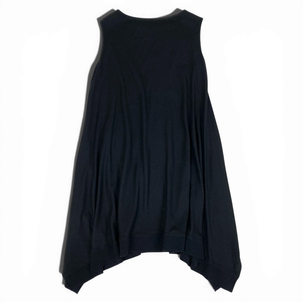 52b27 TOKUKO 1er VOL トクコプルミエヴォル ノースリーブワンピース ニットワンピース ロング 雪の結晶 レディース 女性服 サイズ9 ブラック ウール100％u02t