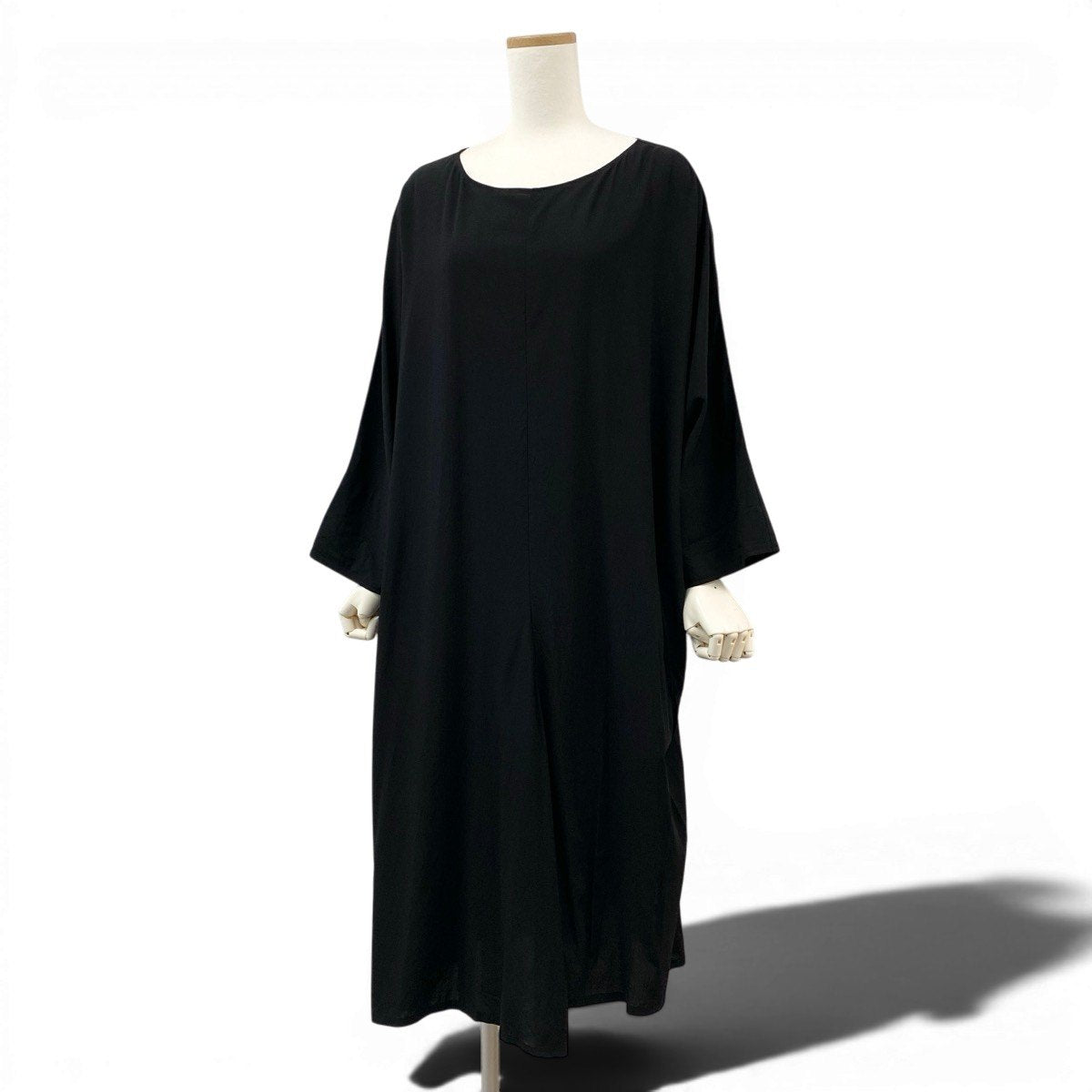 Af4 Yohji Yamamoto Collection ヨウジヤマモトコレクション ビッグシルエットドレス ワンピース Ry WRINKLED LAWN BIG SILHOUETTE DRESS FP-D63-201 サイズ1 ブラックt18rt18r