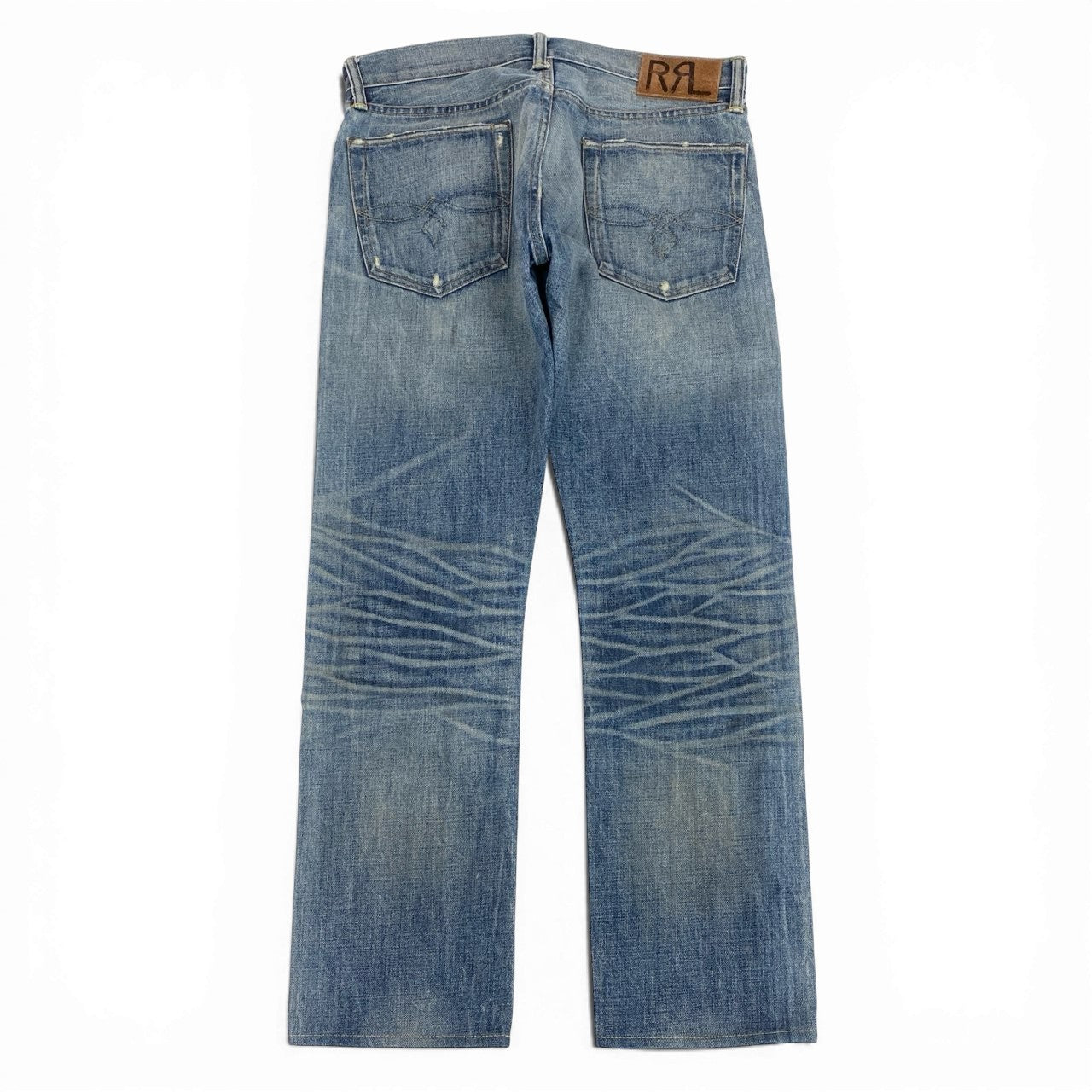 37L19 DOUBLE RL ダブルアールエル RRL ローストレート デニムパンツ R41RB05 31×30 インディゴ ブルー ジーンズ Ralph Lauren ラルフローレンt18r
