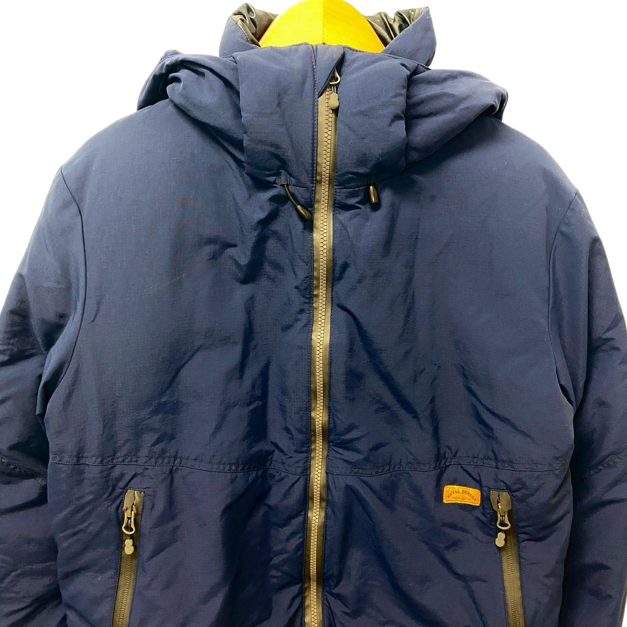 23c16 NATAL DESIGN ネイタルデザイン エンハンスドフーディー ダウンジャケット アウター Mサイズ ブルー ナイロン100％ メンズ 男性用o07t