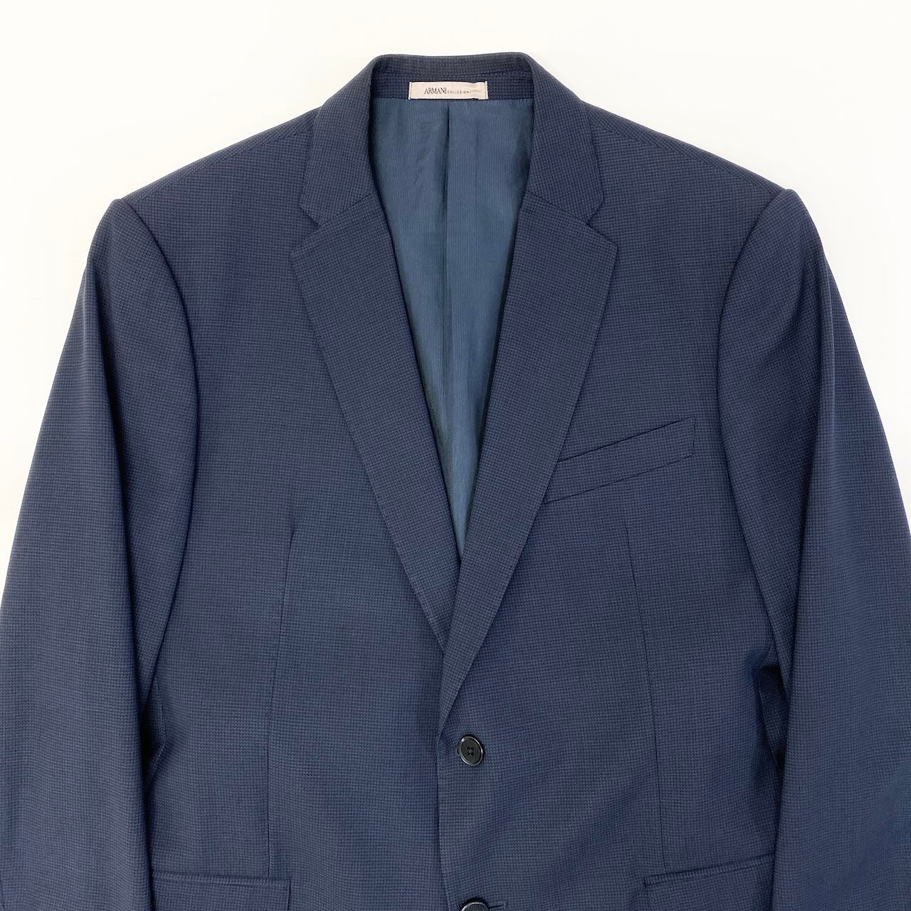 56d27 ARMANI アルマーニ セットアップスーツ フォーマル シングルジャケット メンズスーツ 男性用 紳士服 50 ネイビーu02t