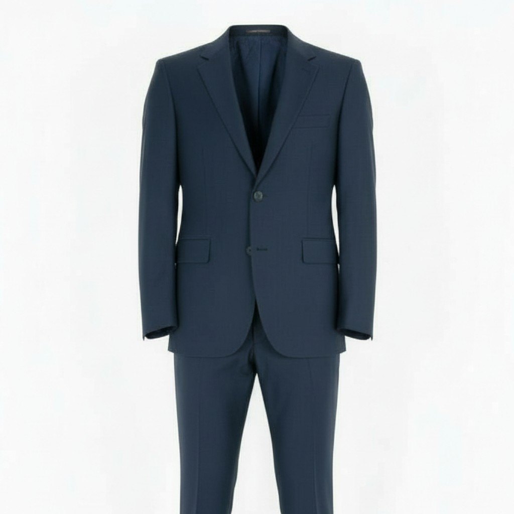 65a14 MACKINTOSH LONDON マッキントッシュ ロンドン シングルスーツ セットアップ 2B テーラードジャケット タックパンツ ビジネス フォーマル メンズ 紳士服 AB7 ネイビー ウール100％o07t