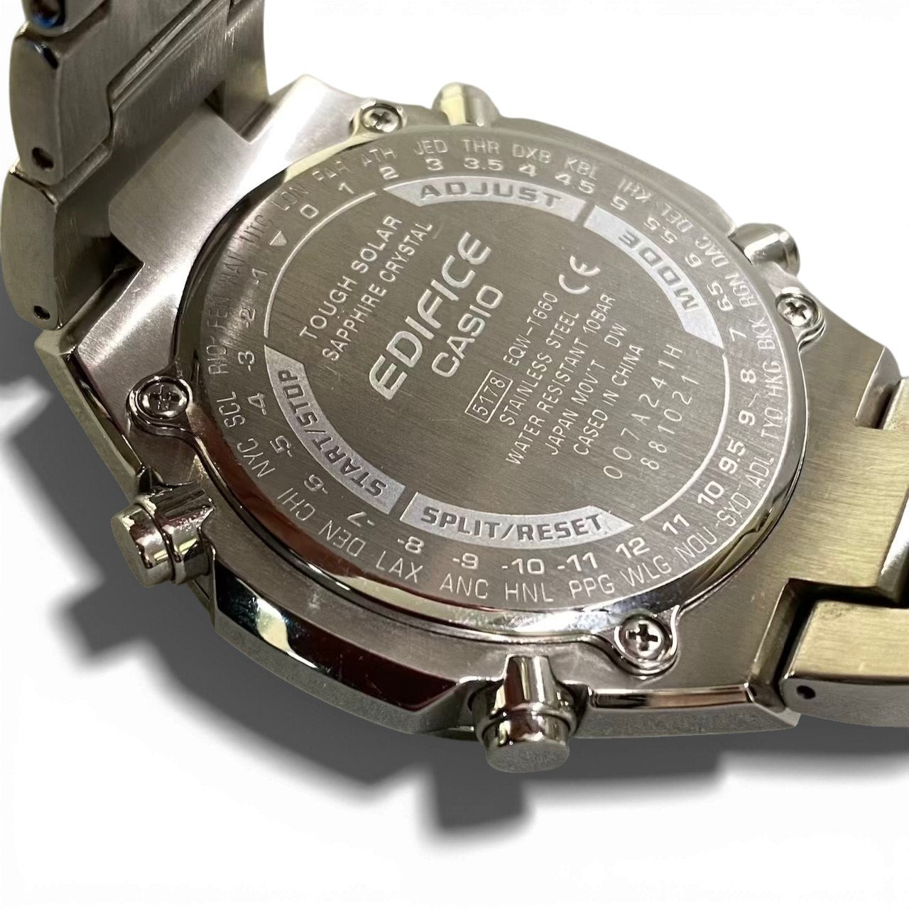 c23 CASIO EDIFICE カシオ エディフィス EOW-T660 シルバー 腕時計 デジタルウォッチ メンズ デジタルソーラー メンズk02i