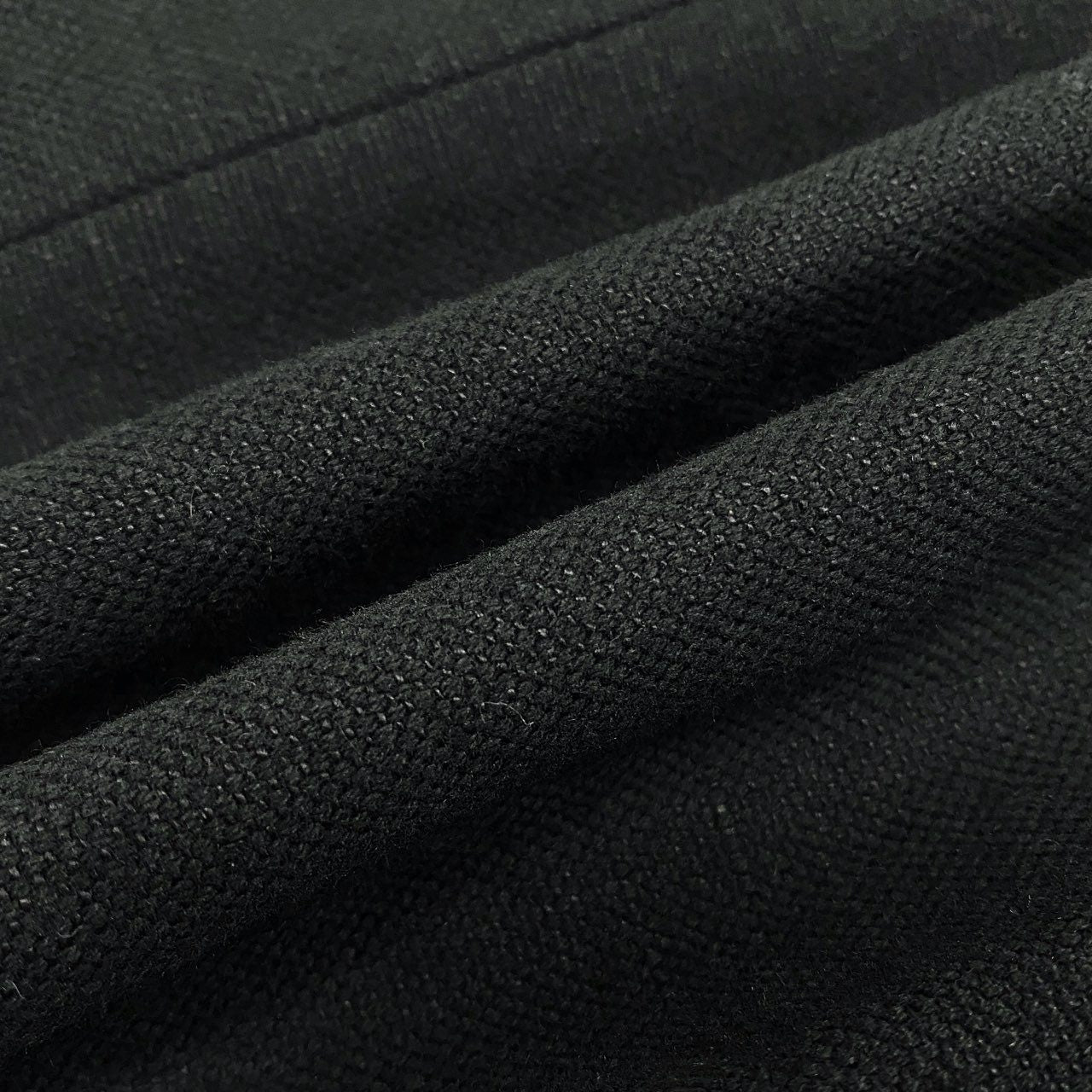 Eb12 【美品】PRADA プラダ コットンリネンジャケット 袖レザー Cotton-linen Jacket Leather Cuffs 44サイズ ブラック レディース 女性用ta1