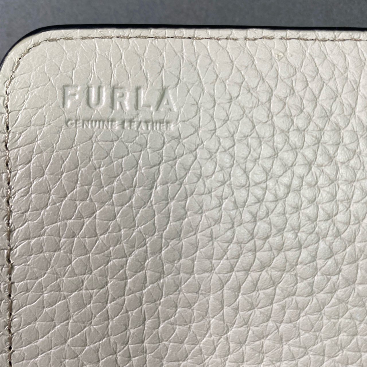 k12 《美品》 FURLA フルラ DAFNE XL ダフネ バイフォールド アーチロゴ ウォレット 長財布 WP00243 ブラック レザー