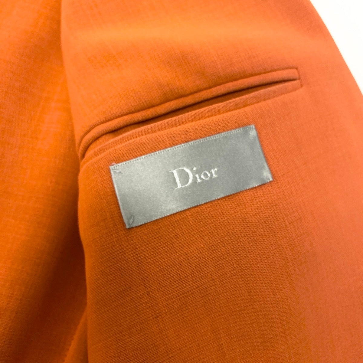 54e13 Dior Homme ディオールオム 16SS テーラードジャケット  2Bジャケット 663C277F3591 48サイズ ネイビー オレンジ ウール100％ メンズ 男性用k02i