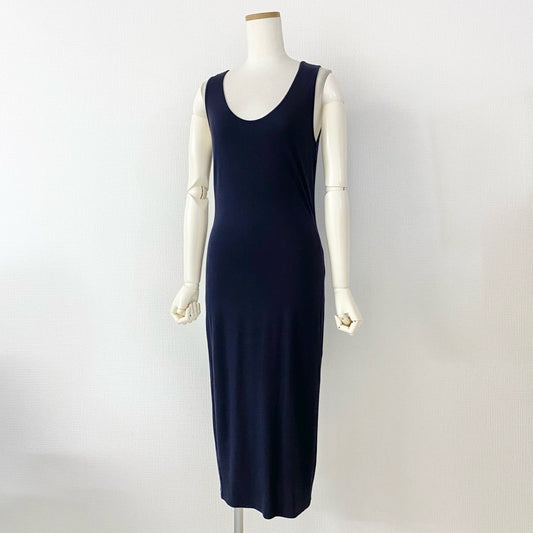 53h10 Max Mara マックスマーラ ノースリーブ ストレッチワンピース 38 ネイビー ドレス DRESS ONE PIECE