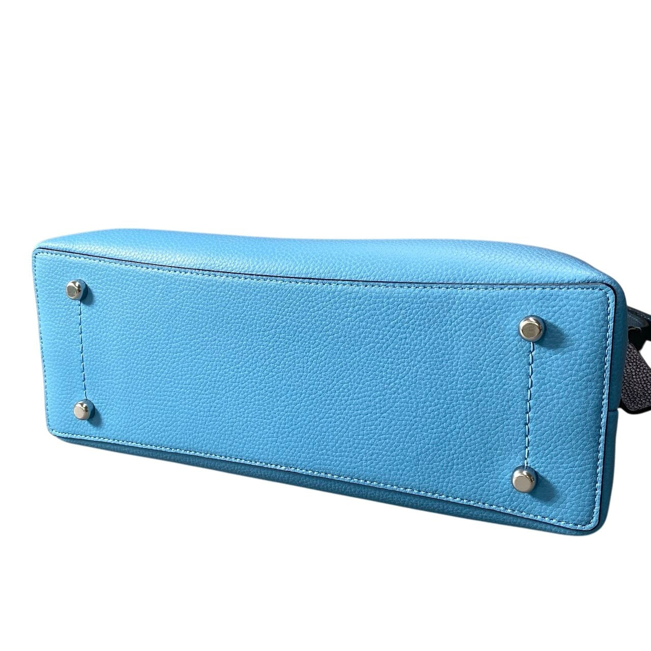 f12《美品》 COACH コーチ ウィロウ ワンショルダーバッグ Willow Shoulder Bag L2232 / C2590 ブルーt18r