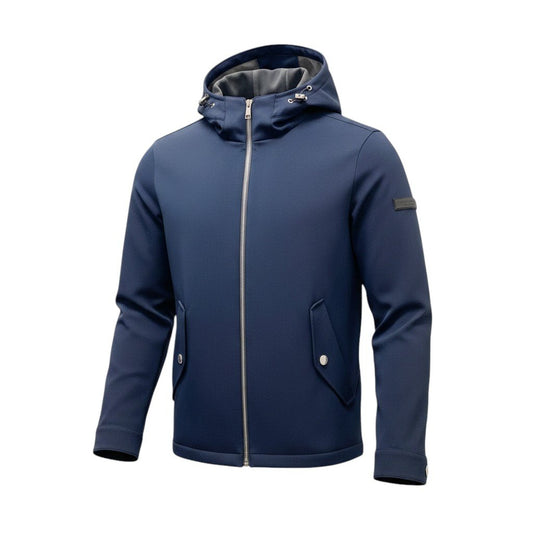 40f15 BLACK LABEL CRESTBRIDGE ブラックレーベルクレストブリッジ ジップアップ ナイロンパーカー  伸縮ストレッチ サイズＭ ネイビー メンズ 紳士服u02t