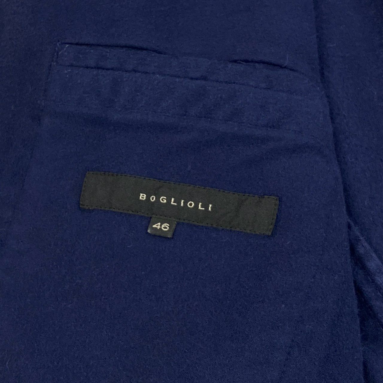 83L19 BOGLIOLI ボリオリ スエードジャケット ダブルジャケット 46 ネイビー メンズ 男性用u02t