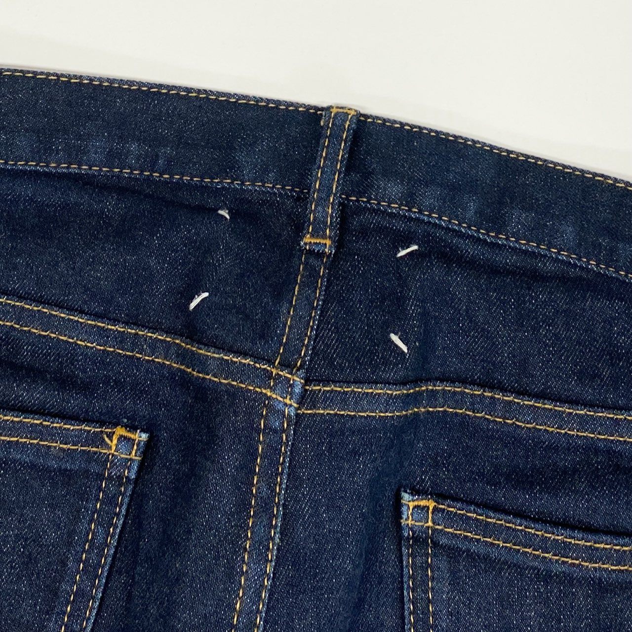 8j10 Maison Margiela メゾンマルジェラ デニムパンツ  ボタンフライ フルレングス S50LA0094 30サイズ インディゴ メンズu02t