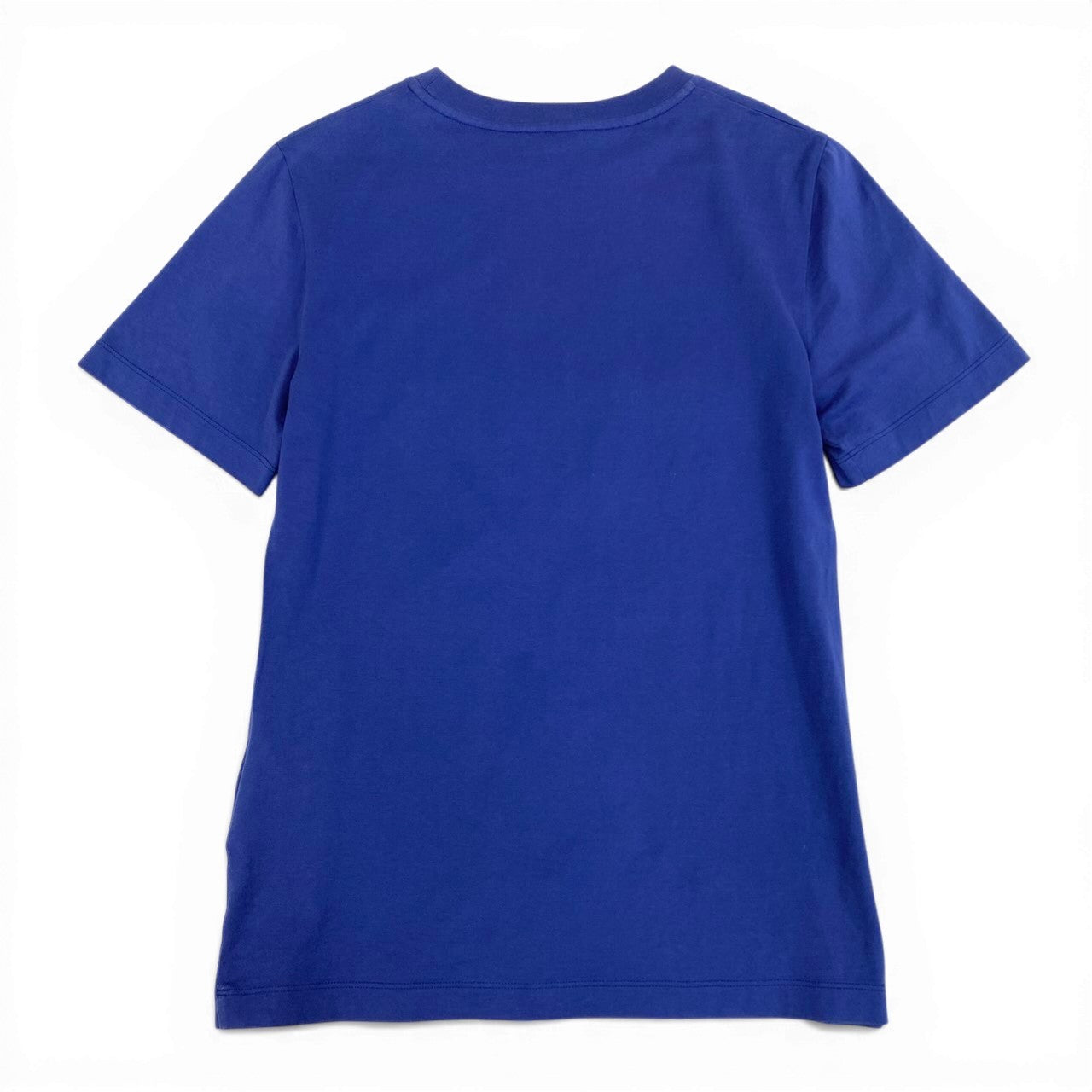 Ic27 Salvatore Ferragamo サルヴァトーレフェラガモ ブランドロゴTシャツ 半袖Tシャツ  コットンシャツ トップス イタリア製 Sサイズ ブルー コットン100％ レディース 女性用u02t