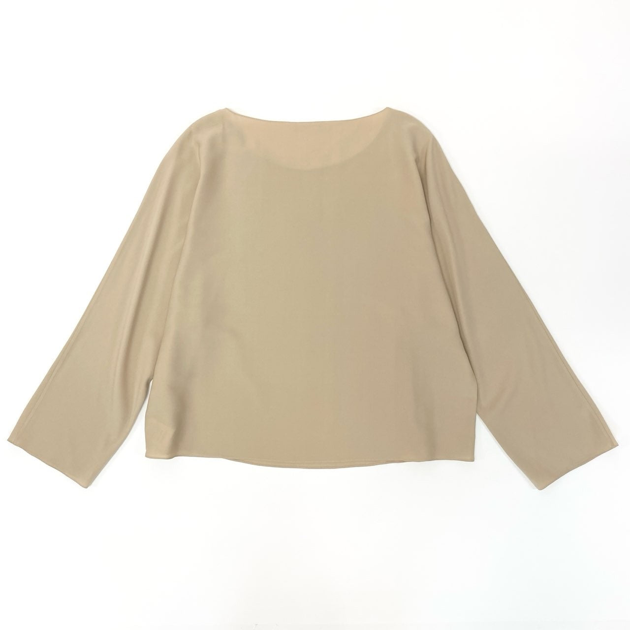 61k28 《極美品》 THE ROW ザロウ シルクブラウス シャツ ドルマンスリーブ トップス XS ベージュ レディースu02t