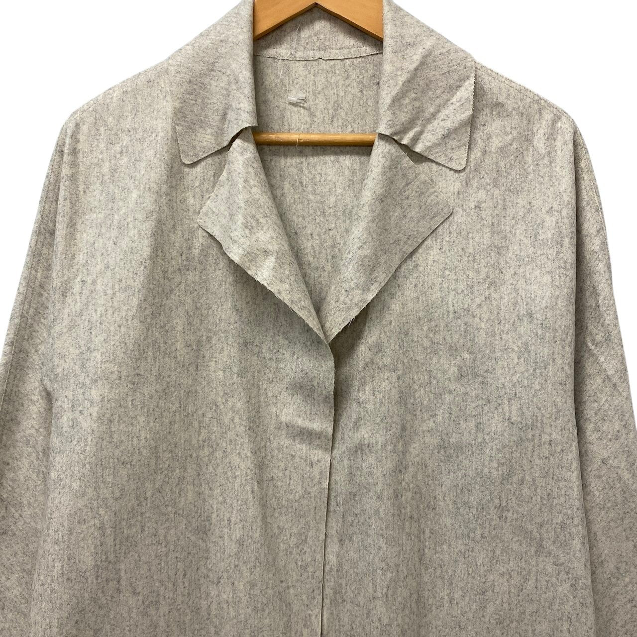 29e18 【美品】DUSAN ドゥサン カシミヤロングコート レイヤードコート イタリア製 XSサイズ グレー カシミヤ100％ メンズ 男性用u02t