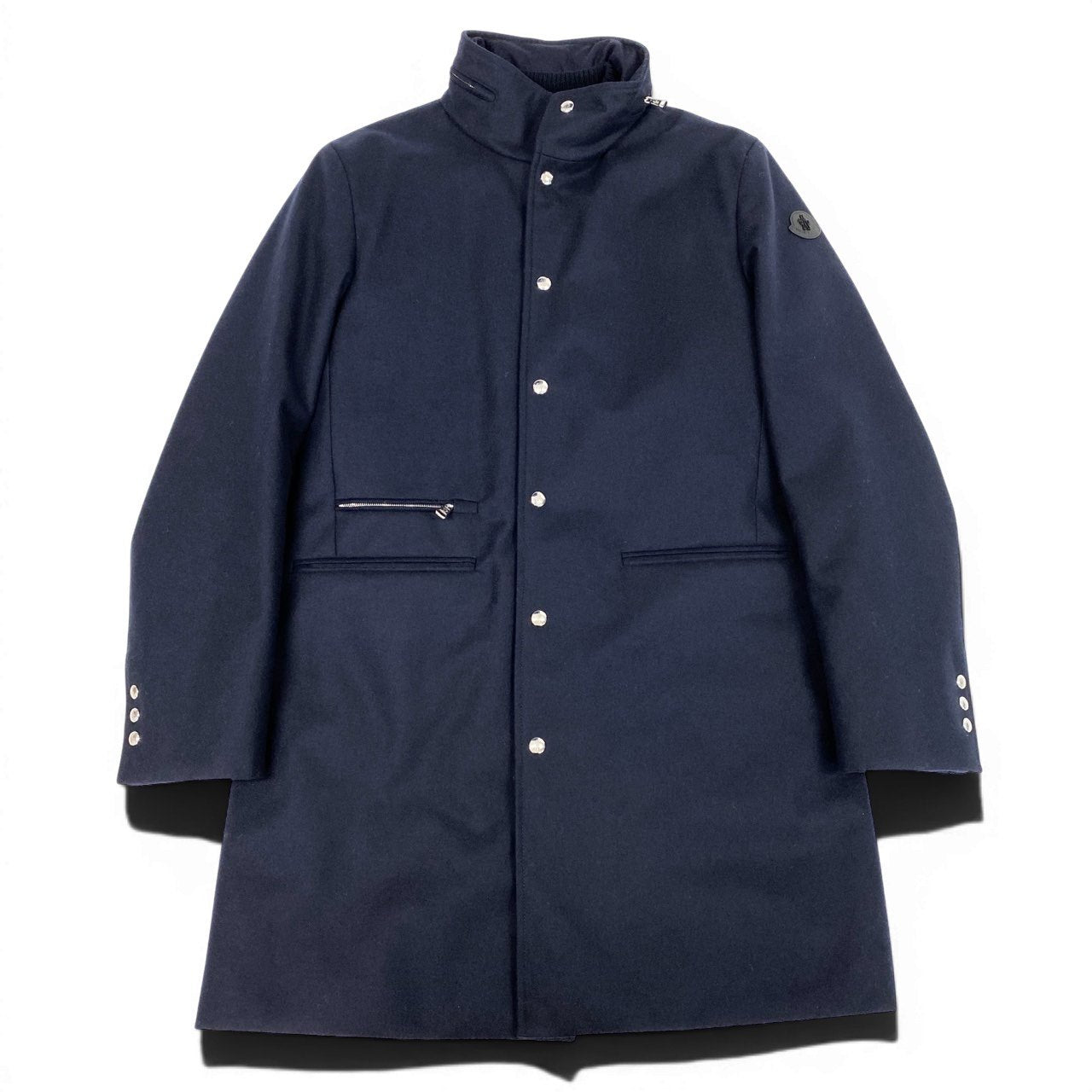 37d14 MONCLER モンクレール CALLAQUI GIUBBOTTO ウールダウンコート アウター H20911C00013 1サイズ ネイビー ウールナイロン100％ メンズ 男性用sn1