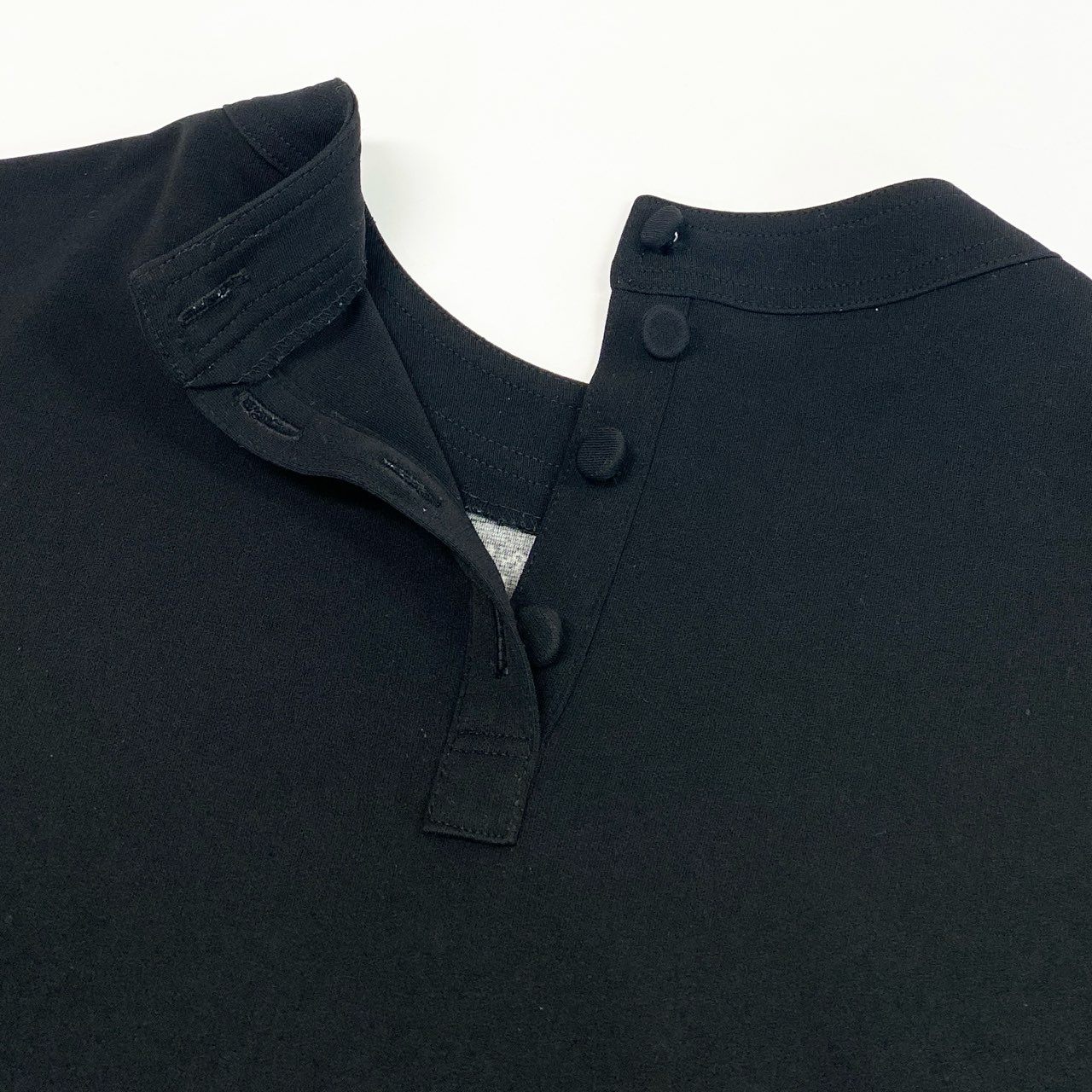 2k19《美品》 TOKUKO 1er VOL トクコプルミエヴォル 長袖ワンピース ロングワンピース 20周年限定モデル Aライン 変形デザイン 9 ブラック レディースu02t