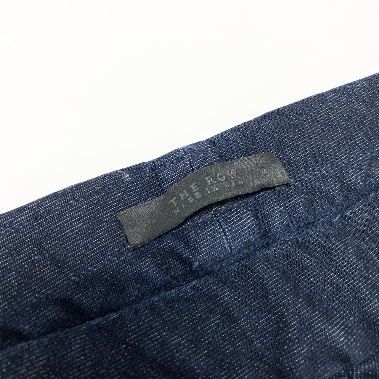 11k28《美品》 THE ROW ザロウ スリムデニムパンツ ストレッチジーンズ M インディゴブルー レディースu02t