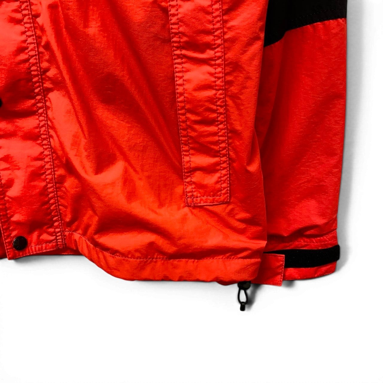 21f16 【美品】 THE NORTH FACE ザノースフェイス Hydrena Wind Jacket ハイドレナウィンドジャケット ウィンドブレーカー バイカラー ナイロンパーカー 2way サイズL レッド ブラック メンズ 紳士服u02t