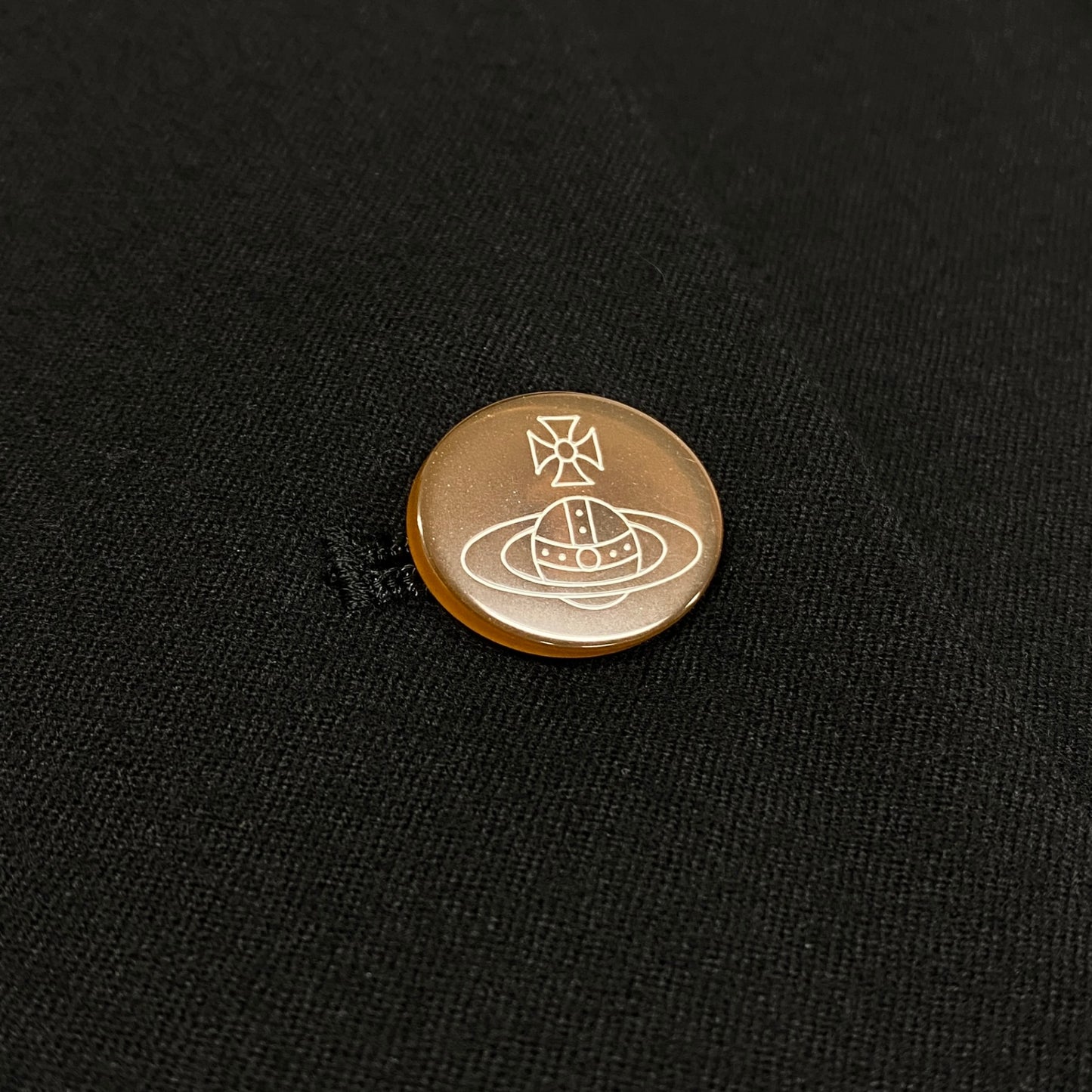 28k6《美品》 Vivienne Westwood RED LABEL ヴィヴィアンウエストウッド レッドレーベル オーブボタン カシミヤブレンド Aライン ジャケット 1 ブラックt18r