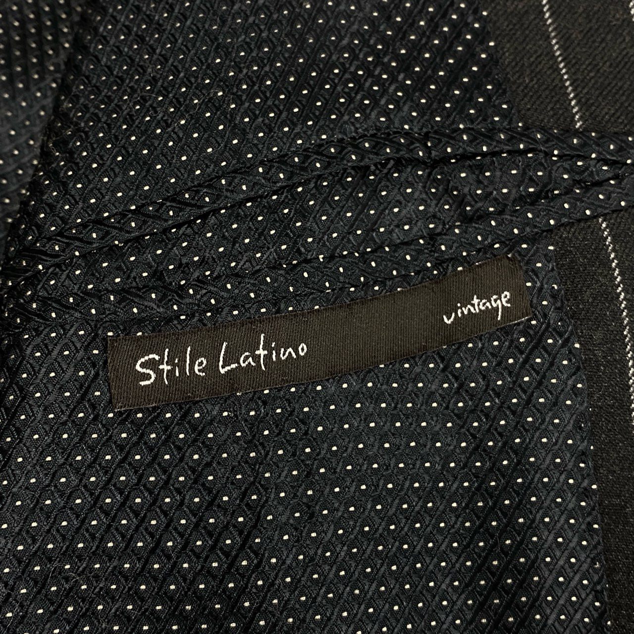 6L17 Stile Latino スティレラティーノ スーツセットアップ テーラードジャケット スラックス ストライプ 52サイズ グレー メンズo07t