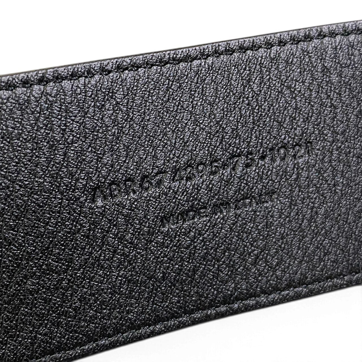 j15 SAINT LAURENT スウェードベルト クローバー ラインストーン イタリア製 ブラック レザー レディース 女性用k02i