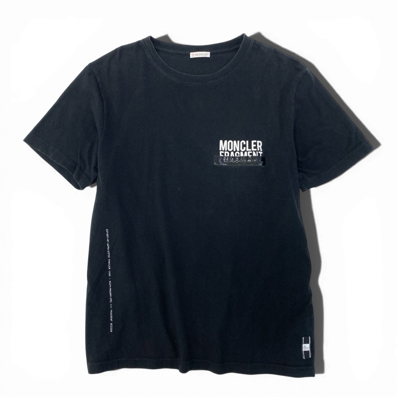 58c5 MONCLER モンクレール フラグメント マグリア Tシャツ 半袖Tシャツ E109U8000550 Mサイズ ブラック コットン100％ メンズ 男性用u02t