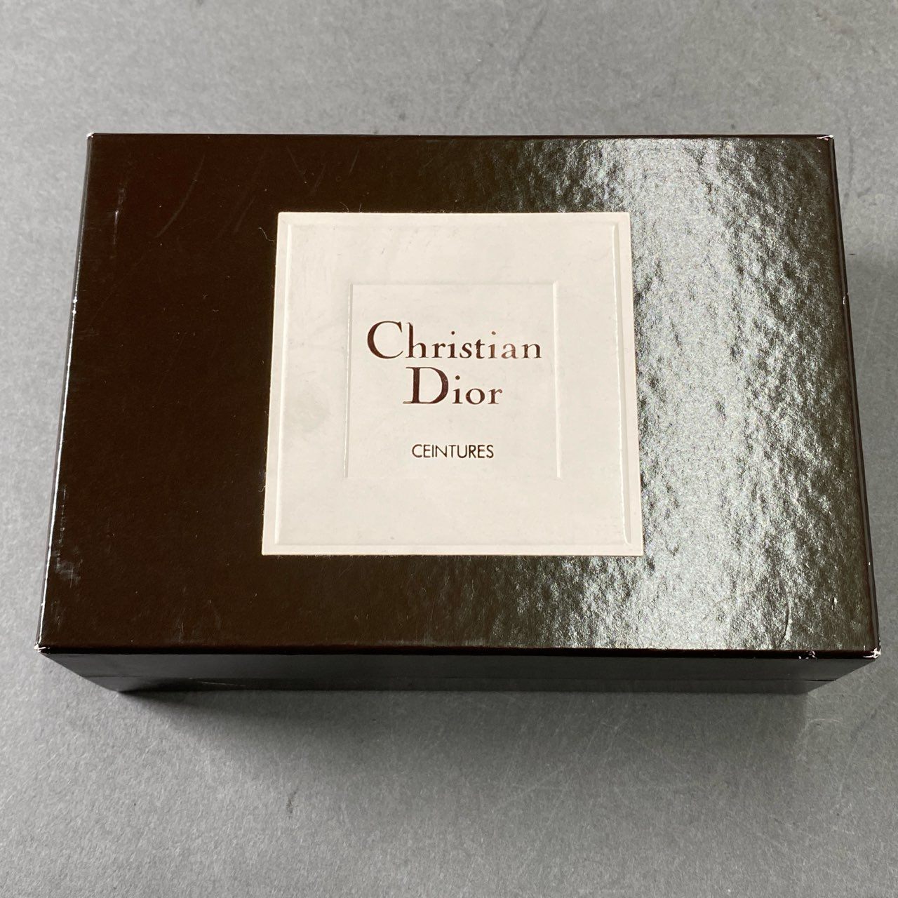 1e19 《美品》 Christian Dior クリスチャン ディオール レザーベルト 替えバックル 紳士用 ブラック leather 箱付属