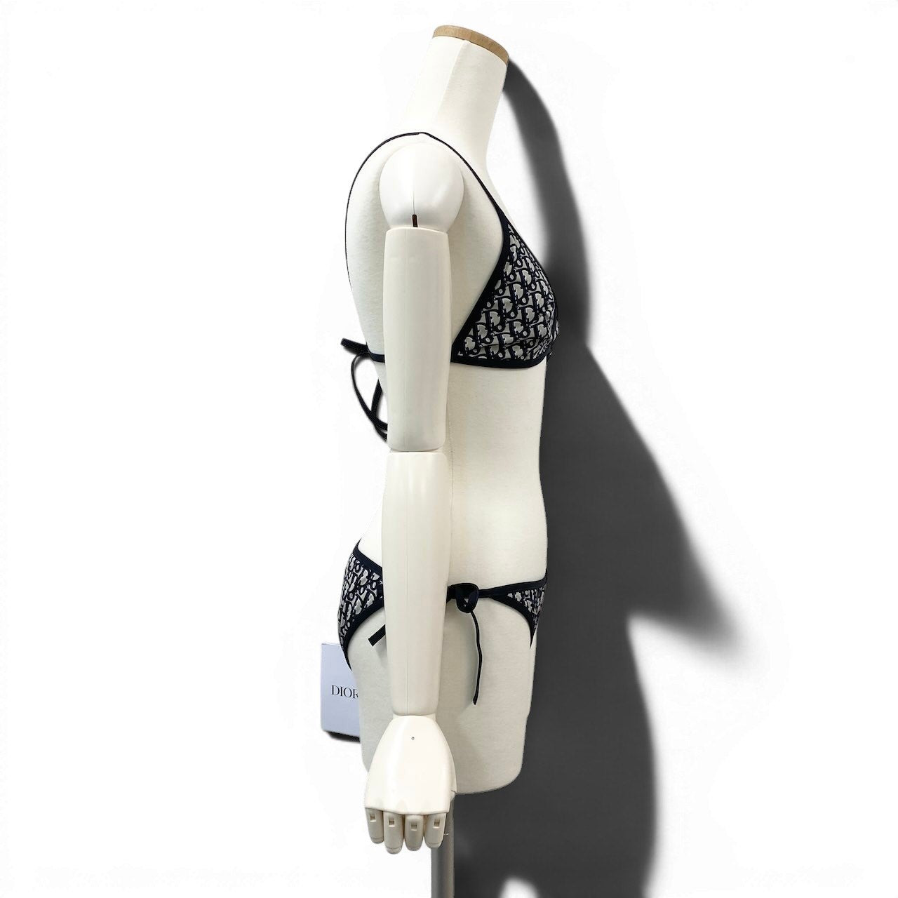 e29【新品】 Christian Dior クリスチャンディオール オブリーク テクニカル ファブリック セパレートビキニ 水着 総柄 サイズM マルチカラー レディース 女性用k02i