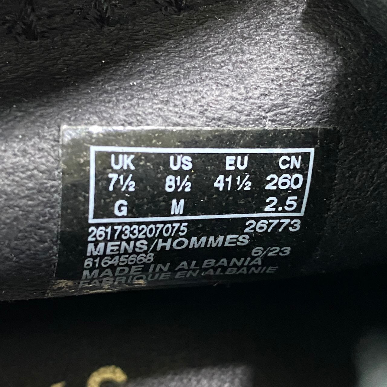 4e21 CLARKS クラークス ワラビーエデン スエードレザーブーツ モカシン ハイカットシューズ メンズ 男性用  11-32-0365-100-19-20 7 1/2 ブラック 箱付きo07t