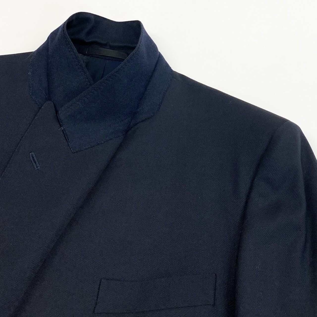 48L23 Burberry's バーバリーズ スーツセットアップ  ジャケット ダブルプレスト スラックス 日本製 BB5サイズ ネイビー メンズo07t