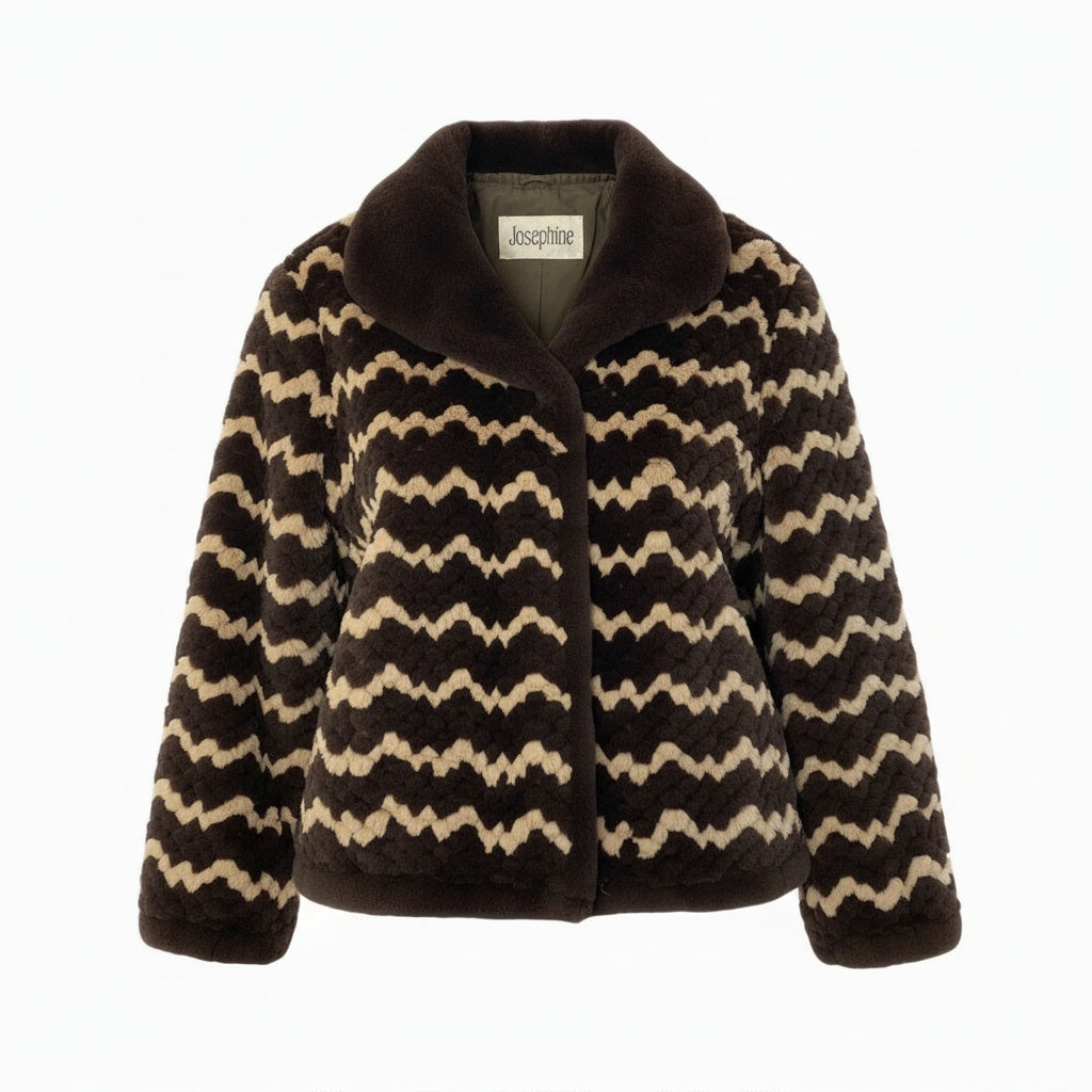 35a15 Josephine SAGA MINK サガミンク 銀サガ 希少デザイン ミンクコート 茶系 11 最高級本毛皮 Mink Fur Coatt18r