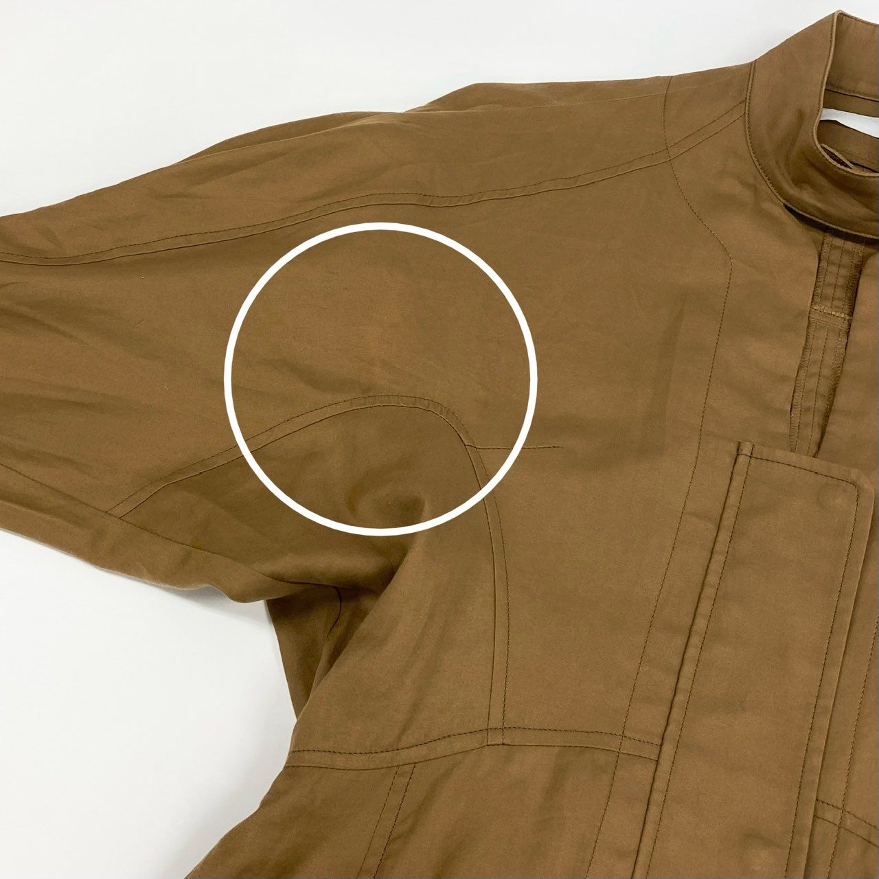 37L23 Mame Kurogouchi マメ クロゴウチ コットンダブルクロスドレス 長袖ワンピース 21AW 日本製 MM21PF-DR712 2サイズ ブラウン コットン100％ レディースo07t