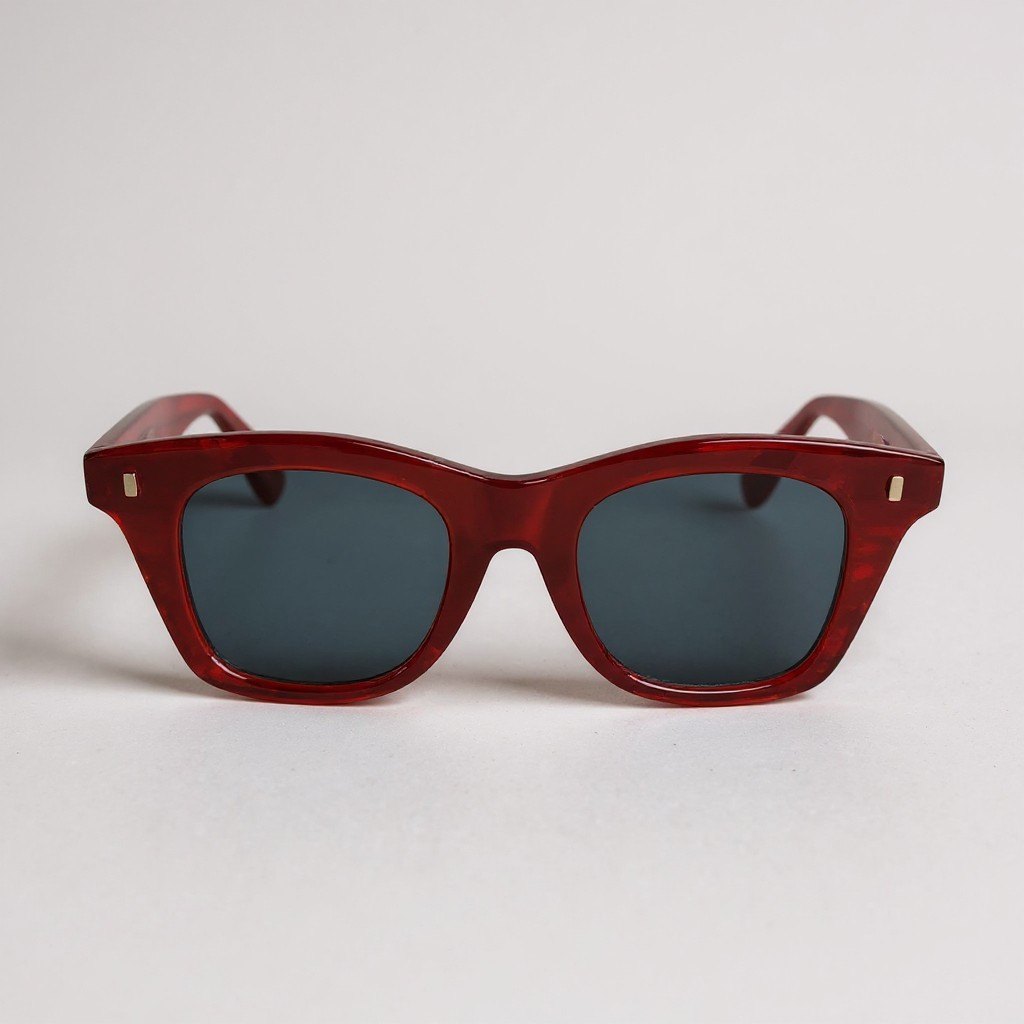 L10 CELINE セリーヌ ウェリントン サングラス 47□20 レッド ブルー アイウェア 眼鏡 メガネ イタリア製t18r