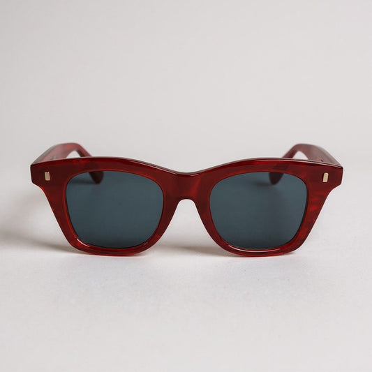 L10 CELINE セリーヌ ウェリントン サングラス 47□20 レッド ブルー アイウェア 眼鏡 メガネ イタリア製t18r