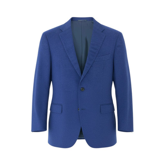 66l1 《美品》 mila schon ミラショーン カシミヤジャケット テーラードジャケット 2B メンズ 紳士服 ブルー カシミア100％u02t