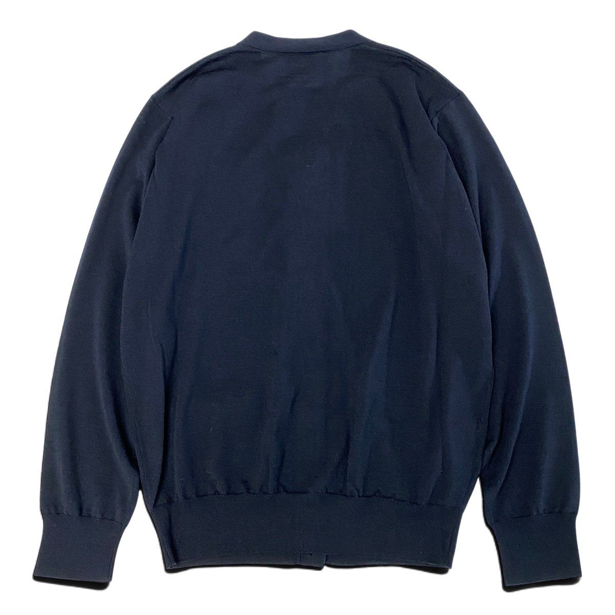 Ej16 【未使用】 PRADA プラダ 24年 ロングスリーブ ニットカーディガン DNA00S サイズ38 ブラック ウール100 レディースo07t