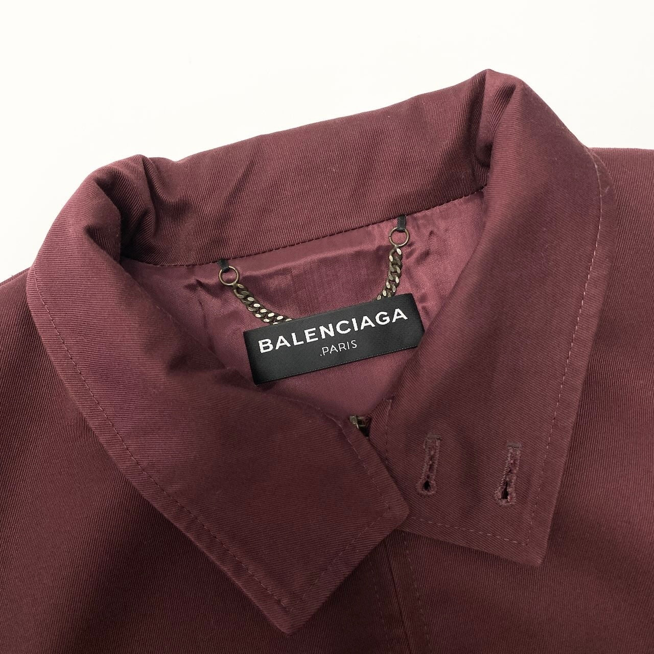 e8 BALENCIAGA 2017SS デムナ期 ハリントンジャケット アウター Sサイズ ボルドー メンズ 男性用k02i e8 BALENCIAGA 2017SS デムナ期 ハリントンジャケット アウター S