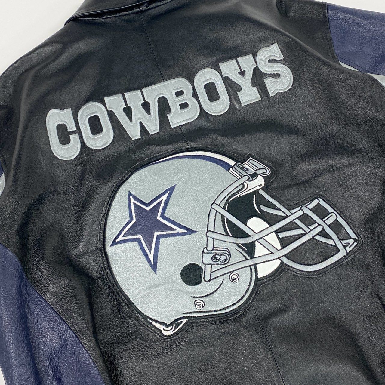 8a20 Cow Boys カウボーイズ G-Ⅲ NFL DALLAS ダラス レザージャケット S ブラック leather アメフト Vintage ヴィンテージ