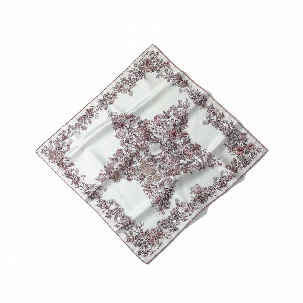 g16【新品保管品】Christian Dior Dior Star 70 シルクスカーフ 花柄 イタリア製 マルチカラー シルク100％ レディース 女性用k02i