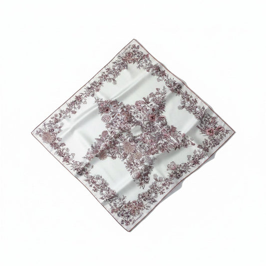 g16【新品保管品】Christian Dior Dior Star 70 シルクスカーフ 花柄 イタリア製 マルチカラー シルク100％ レディース 女性用k02i