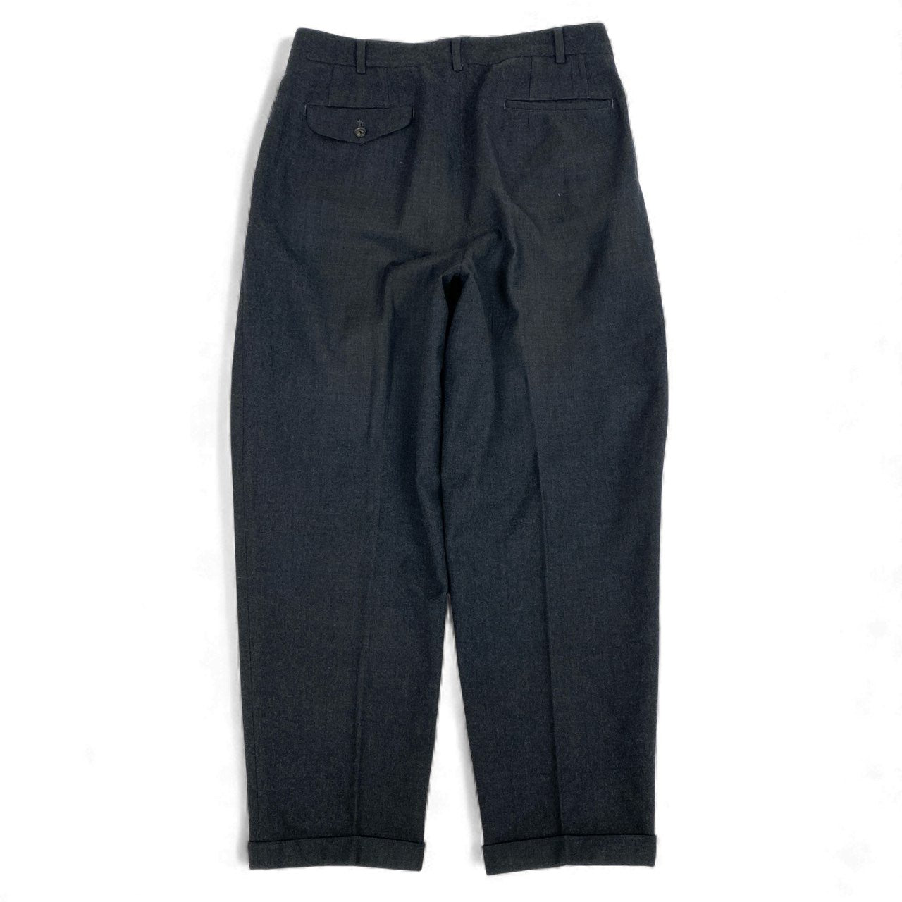 6L17 COMME des GARCONS HOMME PLUS コムデギャルソン オムプリュス スラックス パンツ ボトム AD1992 PP-05054M Mサイズ グレー ウール100％ メンズk02i