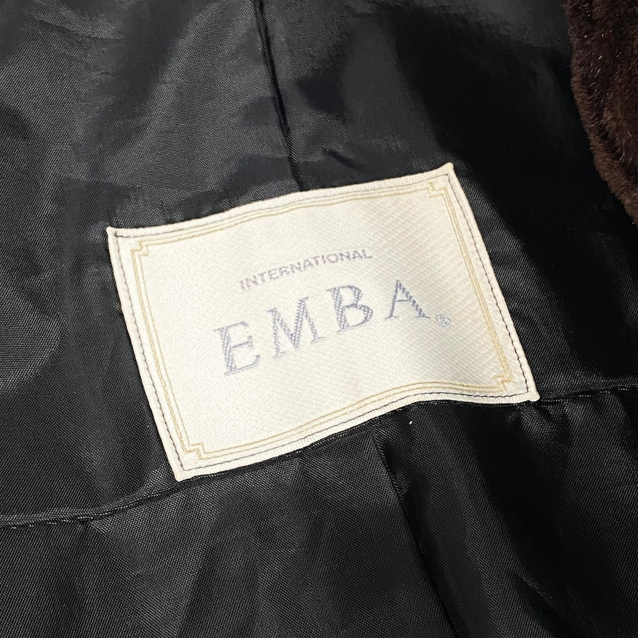 10e16 EMBA エンバ デミバフミンク ファーコート 毛皮コート Fサイズ ブラウン系 毛皮 レディース 女性用t18r