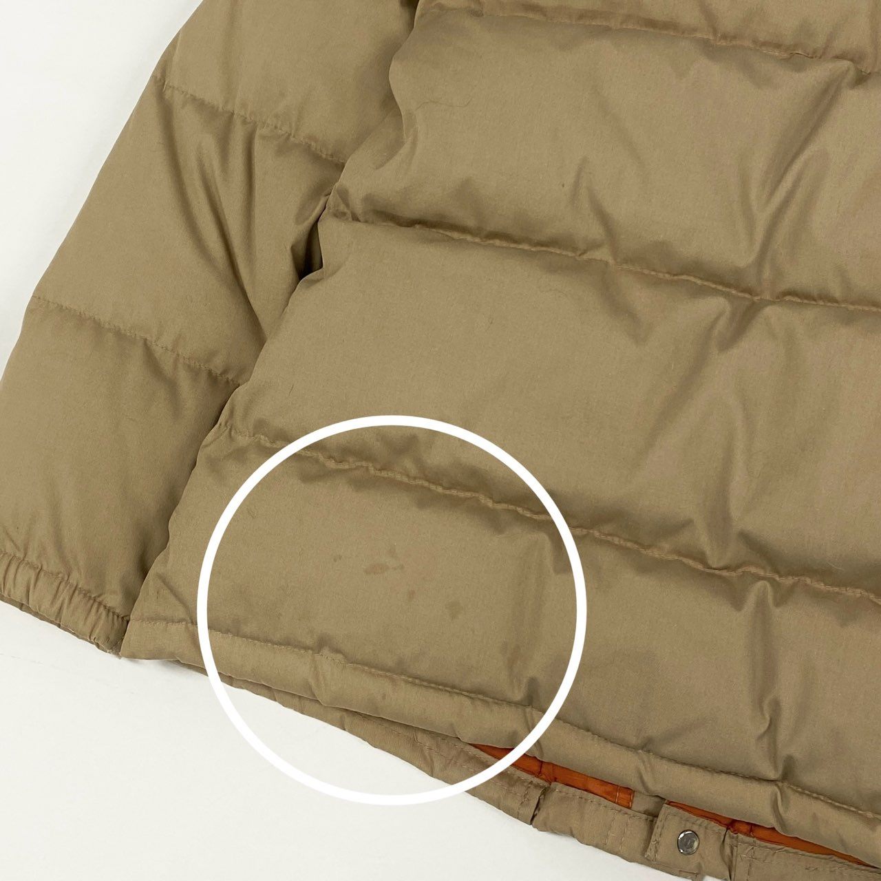 9h4 THE NORTH FACE ザノースフェイス 70s~80s USA製 茶タグ VINTAGE ダウンジャケット アウター XS ベージュ 画像参照 メンズk02i