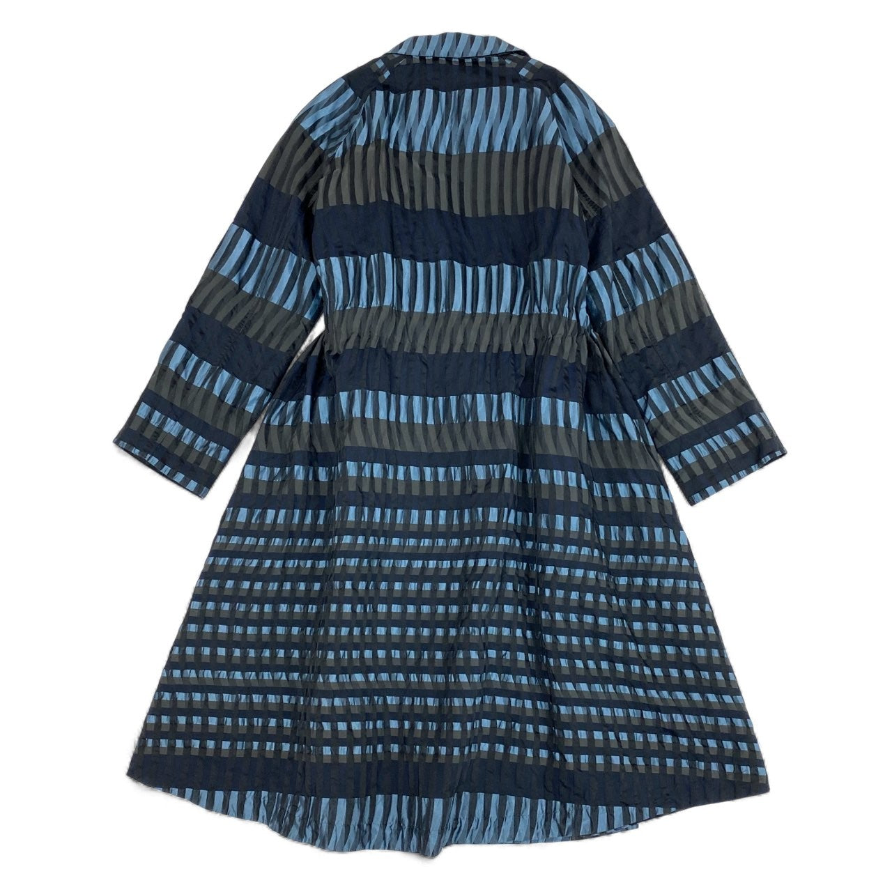 39L12 《美品》 TOKUKO 1er VOL トクコプルミエヴォル ロングコート 総柄コート Aライン ライナー付き 9 光沢カラー レディース 女性用u02t