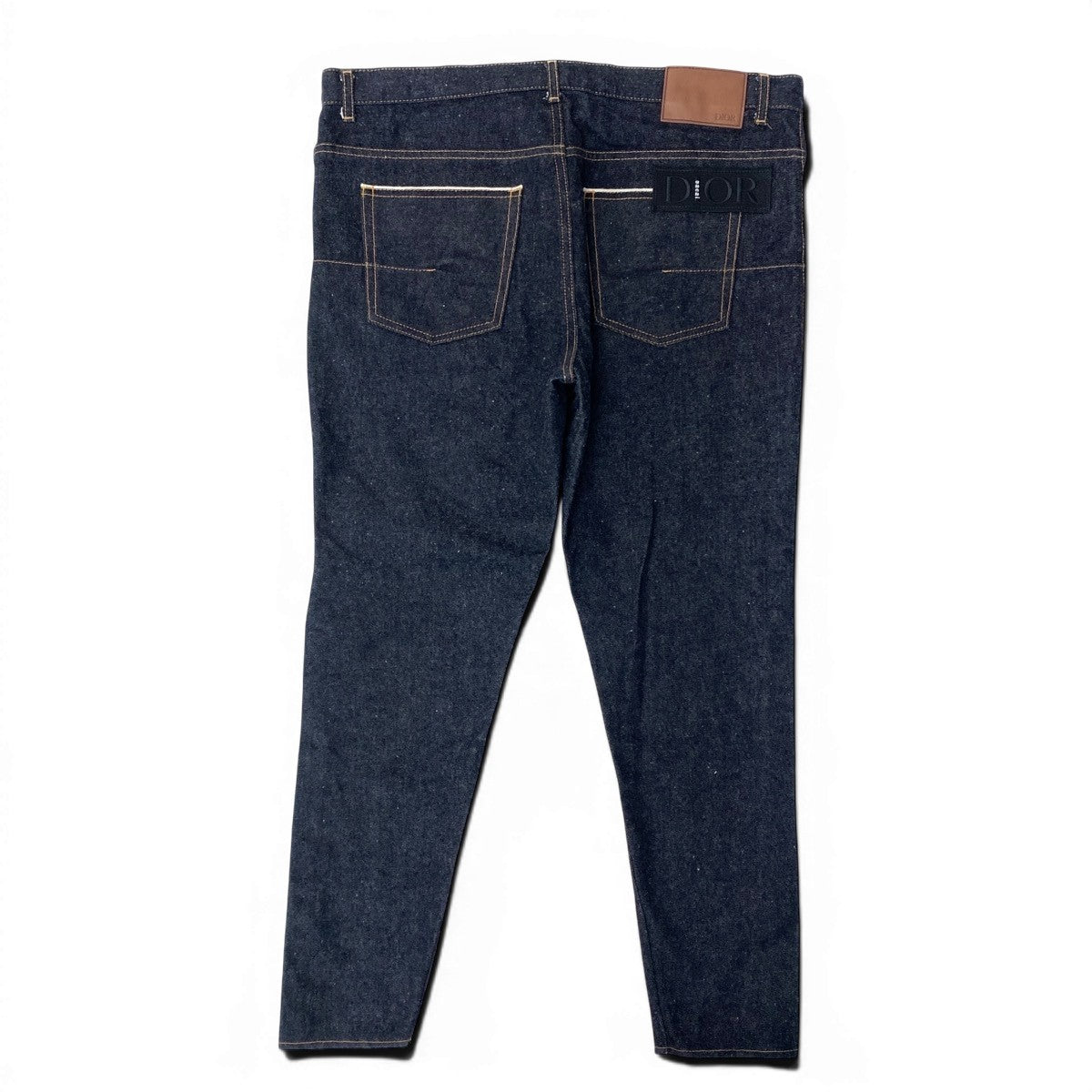 42e13 【美品】DIOR × sacai ディオール サカイ 21AW Slim-Fit Jeans Low Cotton Denim スリム コットンデニム 日本製 213D007AY507 34サイズ インディゴ コットン100％ メンズ 男性用u02t