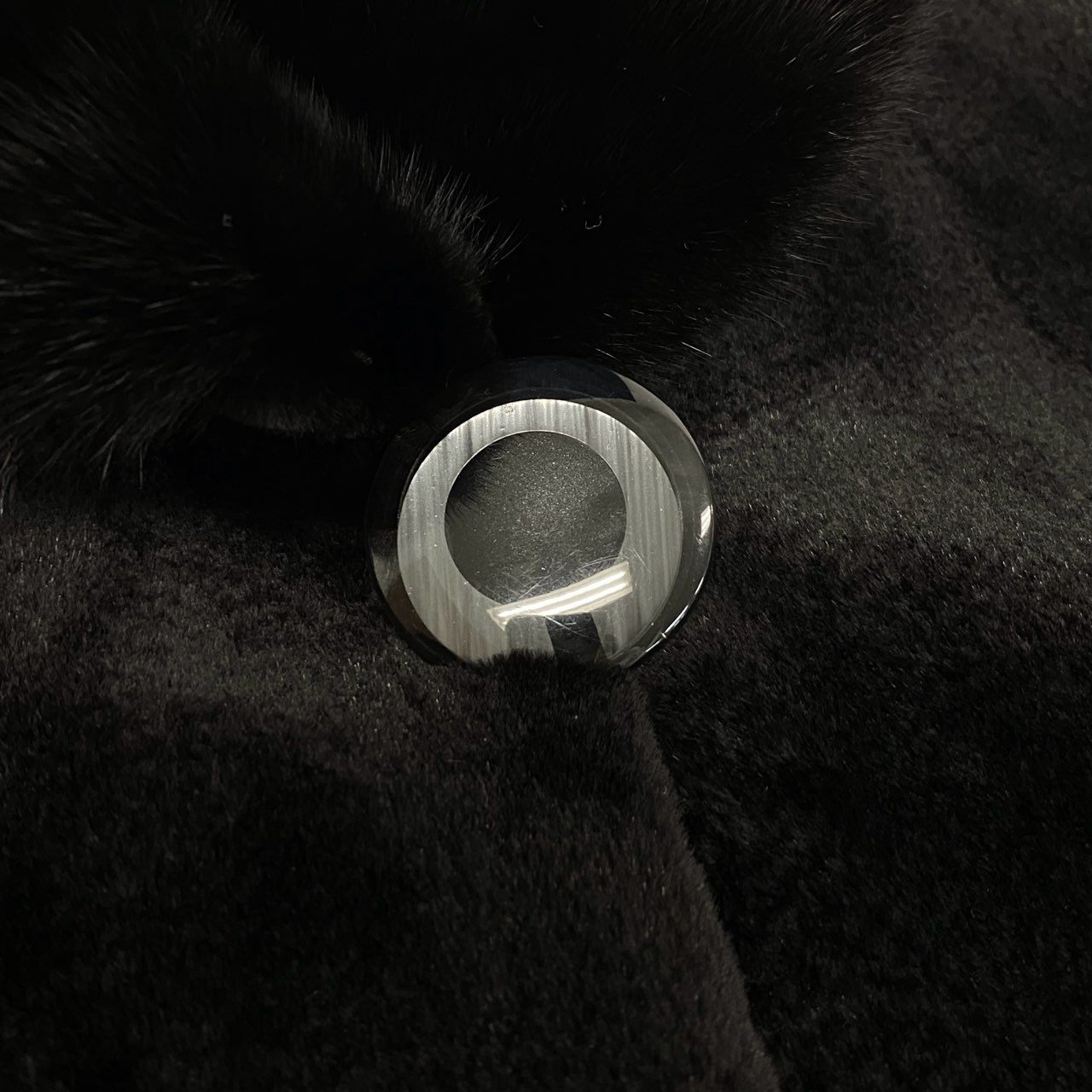37L10 MOON BAT ムーンバット ダークミンク シェアードミンク 裾デザイン セミロングコート 毛皮コート F ブラック系 ミンクファー レディース ミンクコートu02t