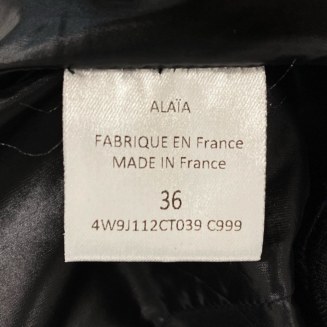 17f30 フランス製 ALAIA アライア ミニスカート 立体裁断 フレアスカート サイズ36 ブラック ウール レディース 女性用